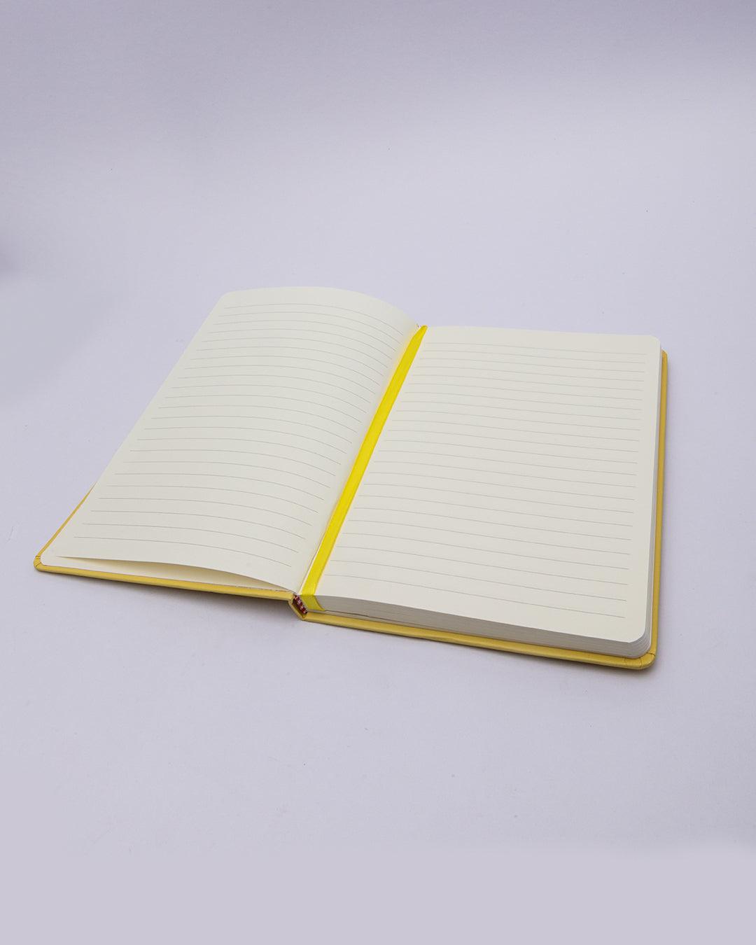 Notebook, Animal Print, for Home, Office, & School, Diary & Journal, Yellow, Paper - MARKET 99