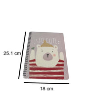 Notebook, Polar Bear Cover, Grey, Paper - MARKET 99