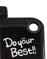 Notebook Style Reusable Water Bottle, Black, Plastic, 380 mL - MARKET 99