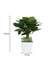 Obcordate Sahpe Leafs Home Decor Artificial Flower Pot