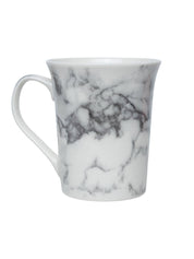 Off White & Grey Coffee Mug - 380 Ml, Marble Finish - MARKET 99