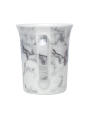 Off White & Grey Coffee Mug - 380 Ml, Marble Finish - MARKET 99