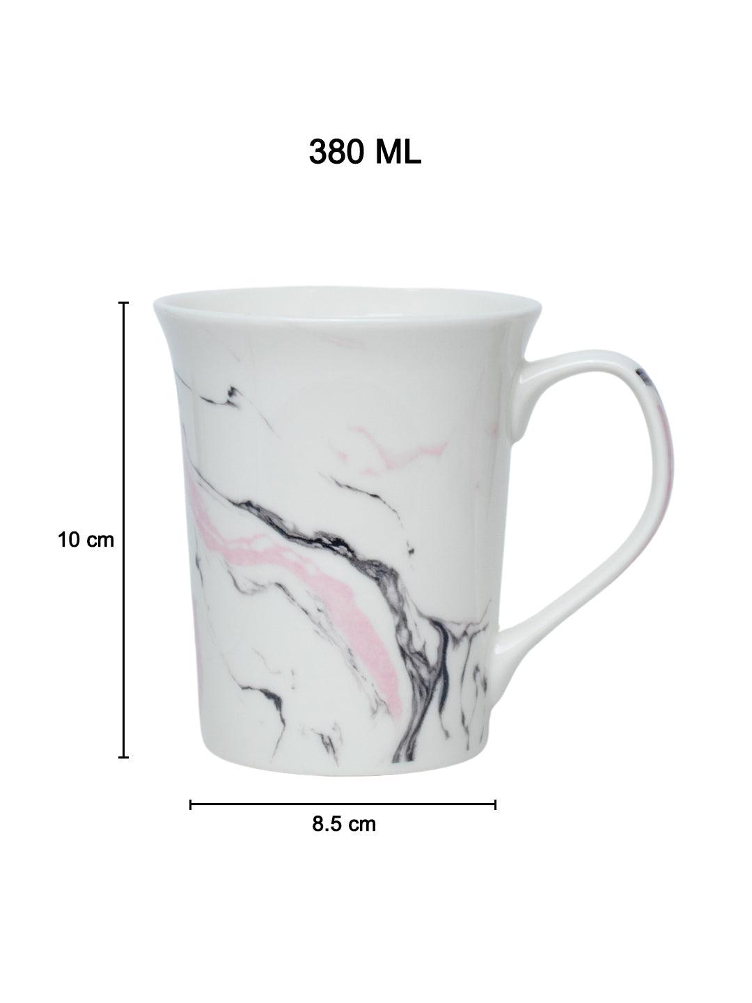 Off White Coffee Mug - 380 Ml, Marble Finish - MARKET 99