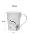 Off White Coffee Mug - 380 Ml, Marble Finish - MARKET 99