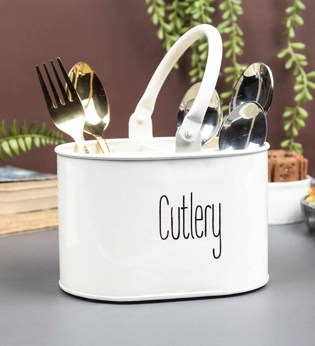 Off White Cutlery Holder - MARKET 99
