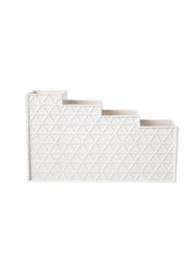 Off White Desk Organizer With Four Compartments