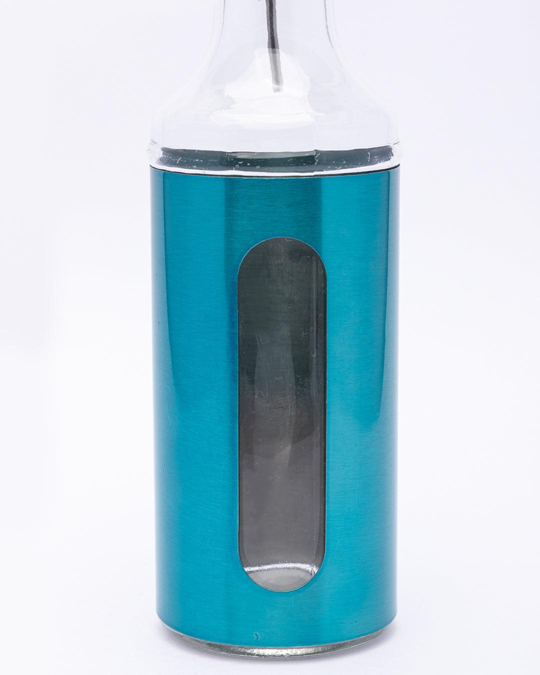 Oil Dispenser, Blue, Glass, Set Of 2, 350 mL - MARKET 99