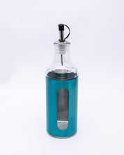 Oil Dispenser, Blue, Glass, Set Of 2, 350 mL - MARKET 99