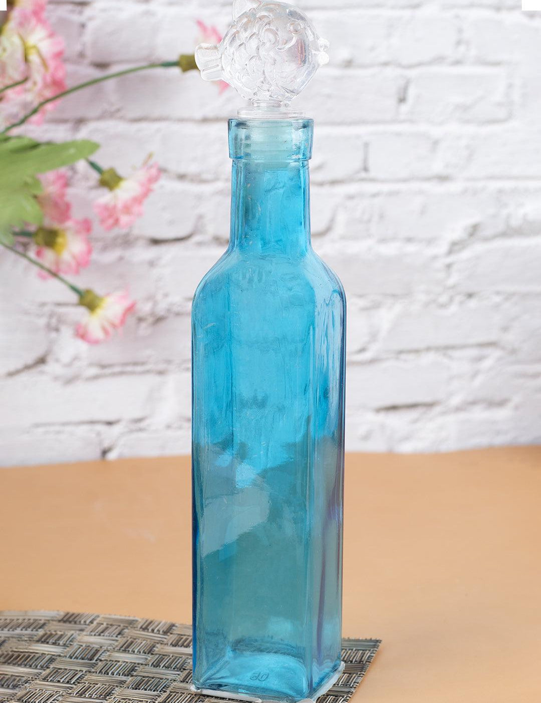 Oil Dispenser, for Cooking, Blue, Glass, 300 mL - MARKET 99