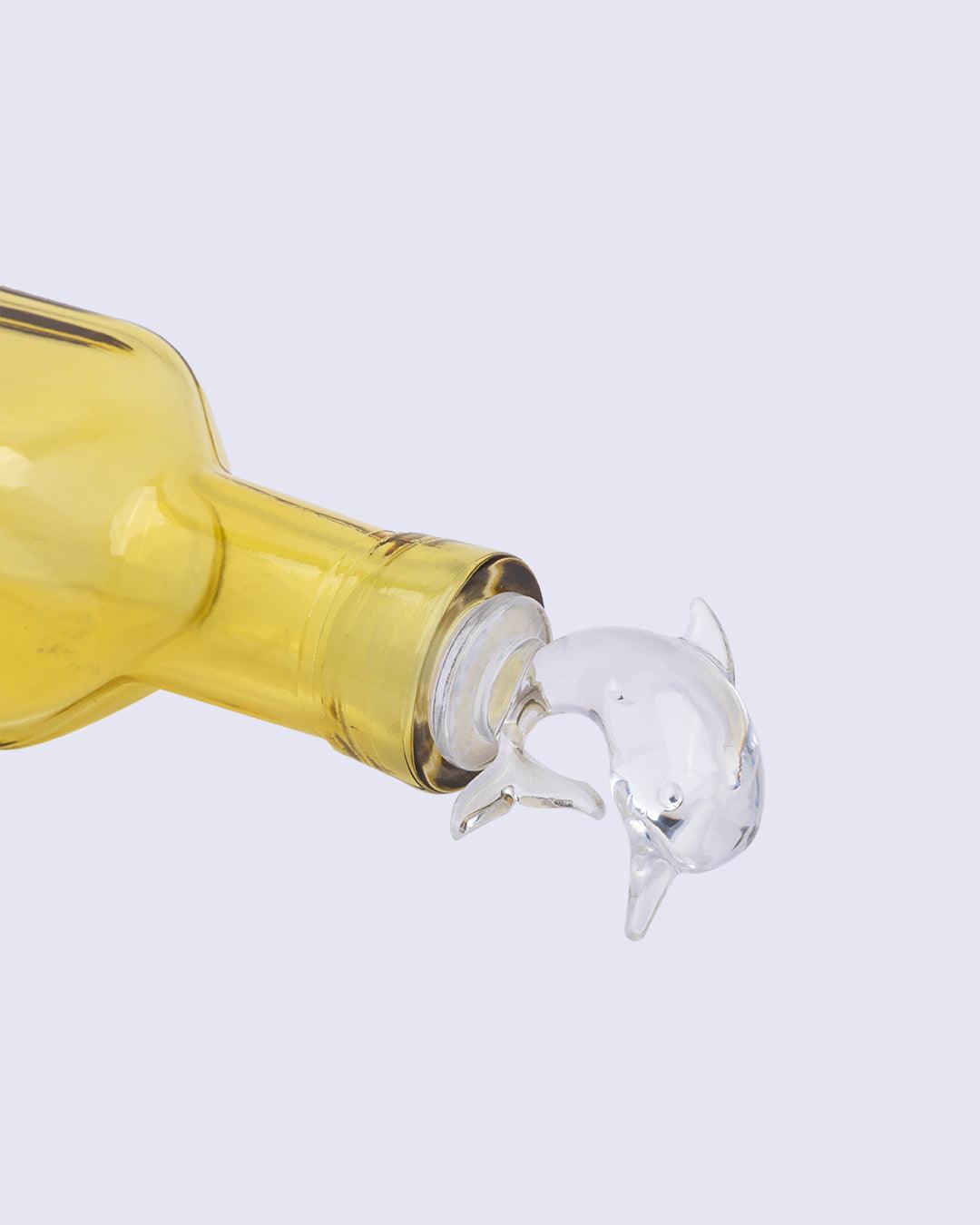 Oil Dispenser, for Cooking, Yellow, Glass, 300 mL - MARKET 99