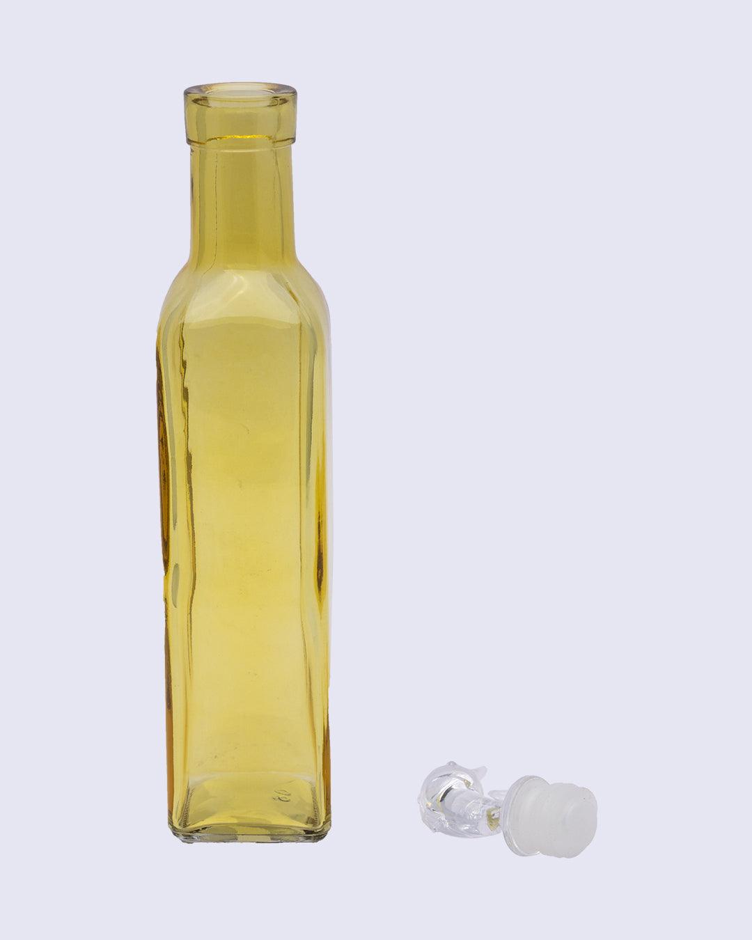 Oil Dispenser, for Cooking, Yellow, Glass, 300 mL - MARKET 99
