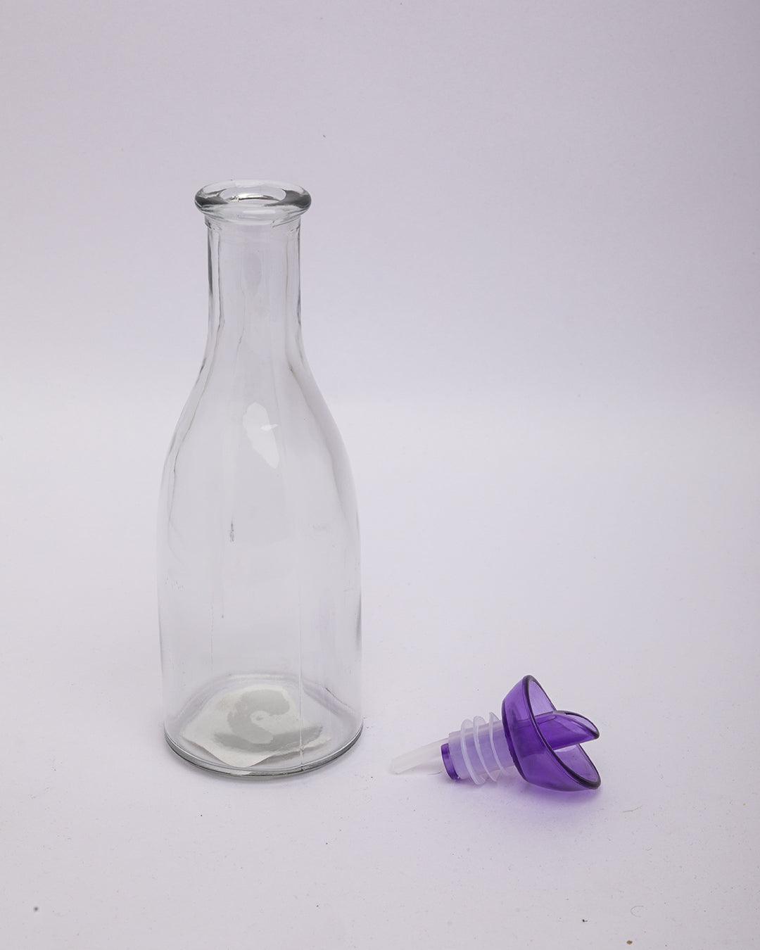 Oil Dispensers, for Kitchen, Purple Colour, Glass, 280 mL - MARKET 99