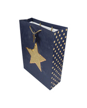 Paper, Gift Bag (Large) Pack Of 3, Printed Star, Glitter : Finish, Multicolor