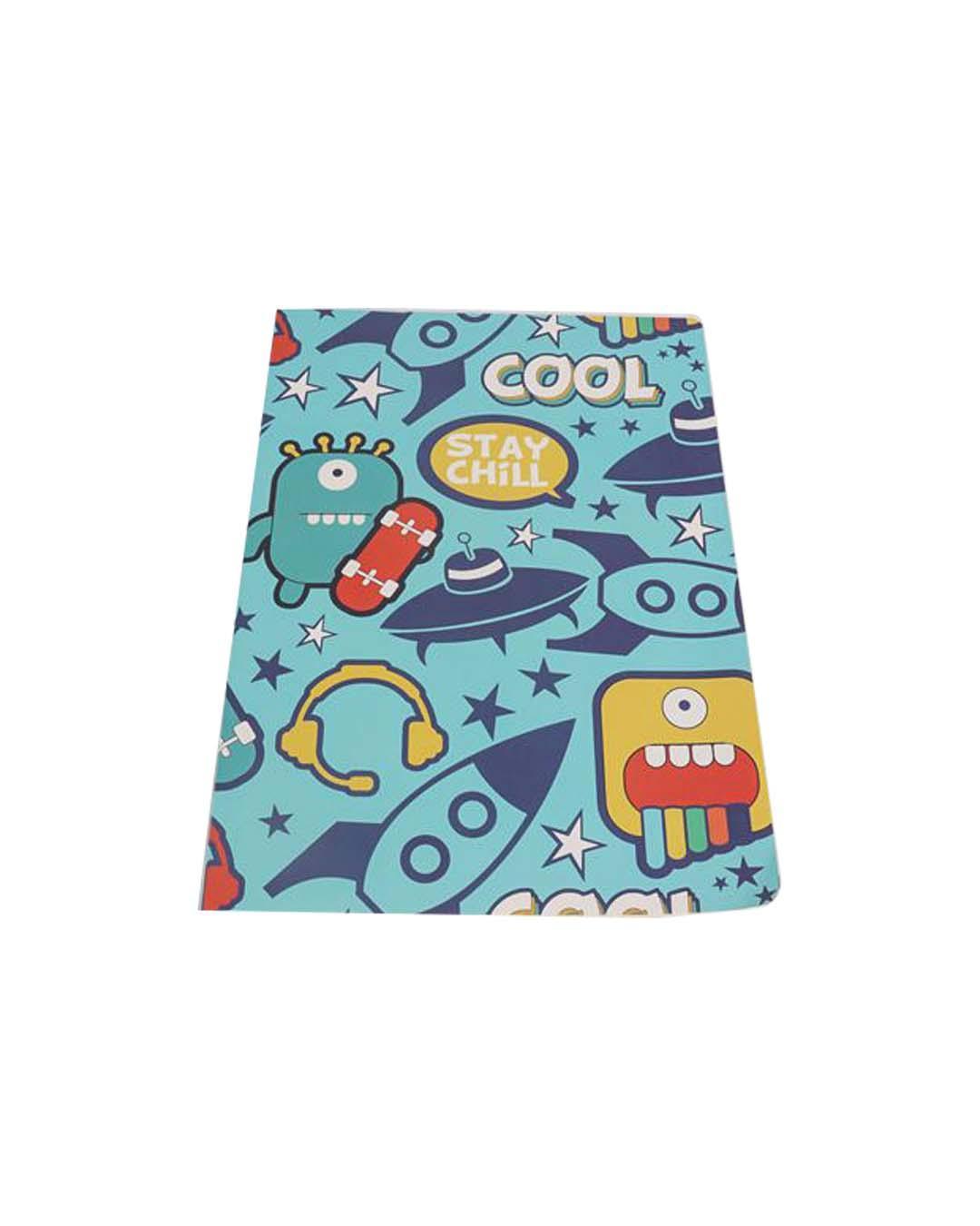 Paper, Note Book Pack Of 4 (Pages : 64  In Each Notebook) , Cartoon Print, Plain : Finish, Multicolor