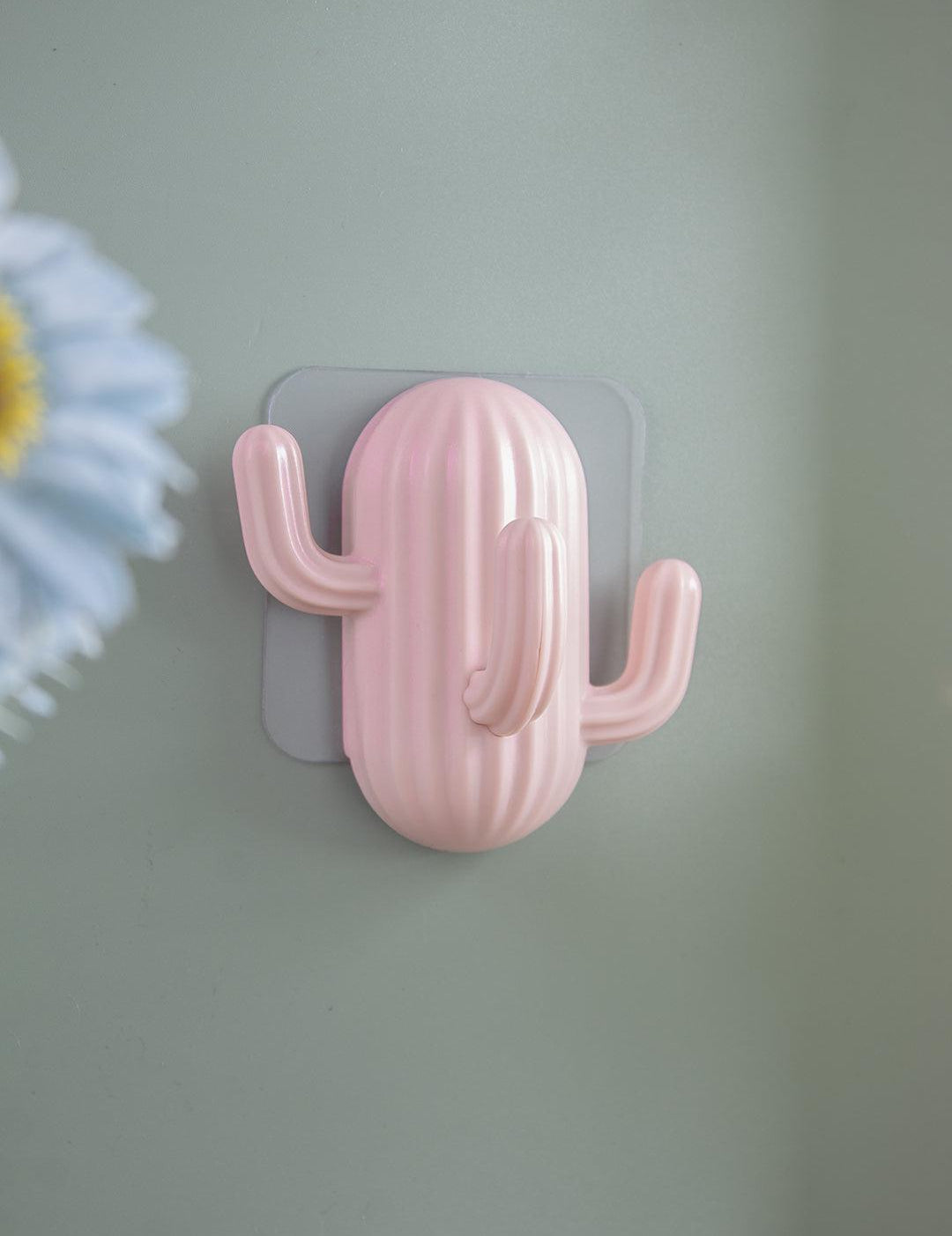 Peach Plastic Cactus Wall Hook