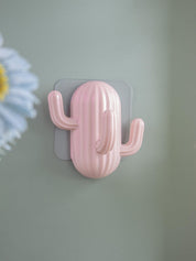 Peach Plastic Cactus Wall Hook