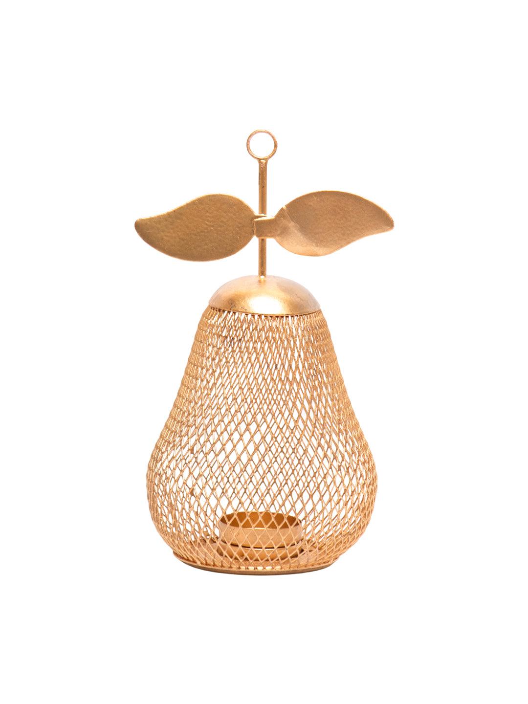 Pear T- Lite Holder - Golden & Metal - MARKET 99