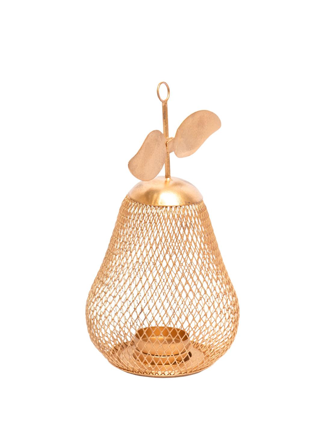 Pear T- Lite Holder - Golden & Metal - MARKET 99