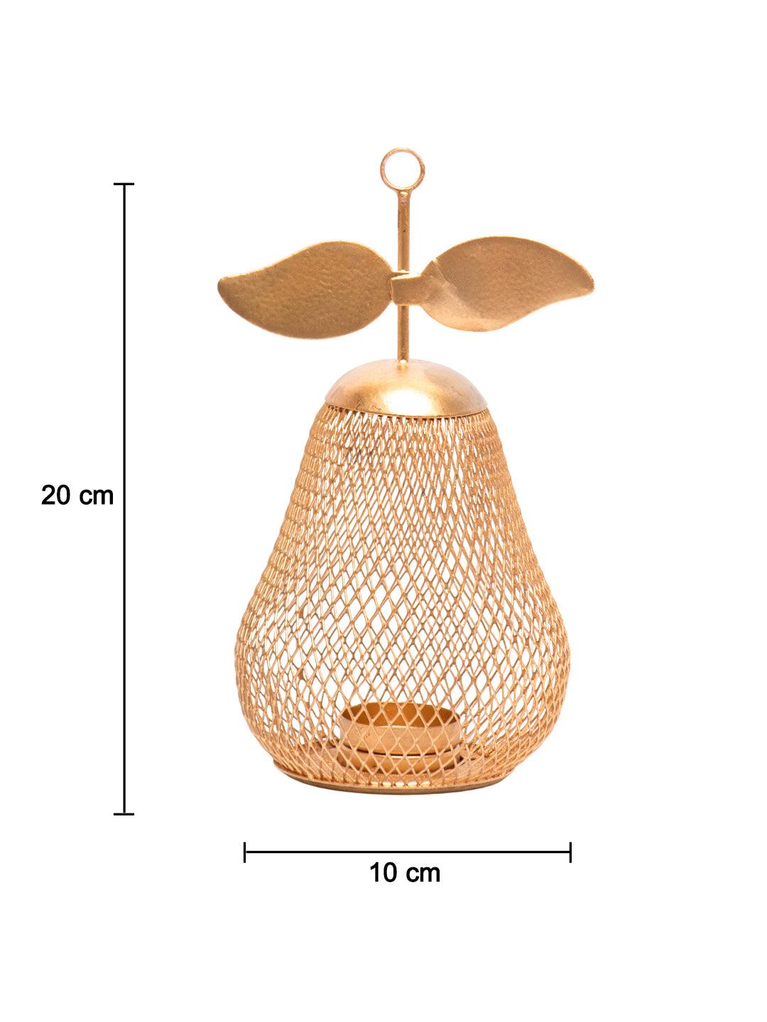 Pear T- Lite Holder - Golden & Metal - MARKET 99