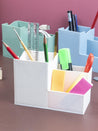 Pen holder with 3 Compartments, Assorted Colour - MARKET 99
