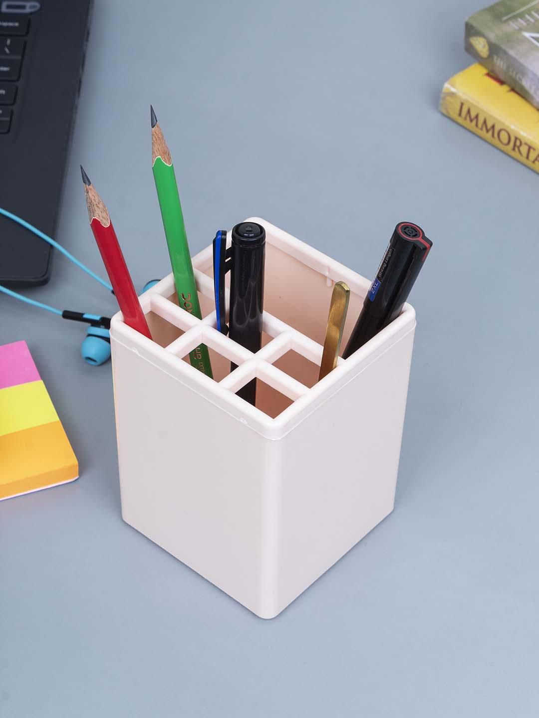 Pen holder with 7 Compartments, Assorted Light Colour - MARKET 99