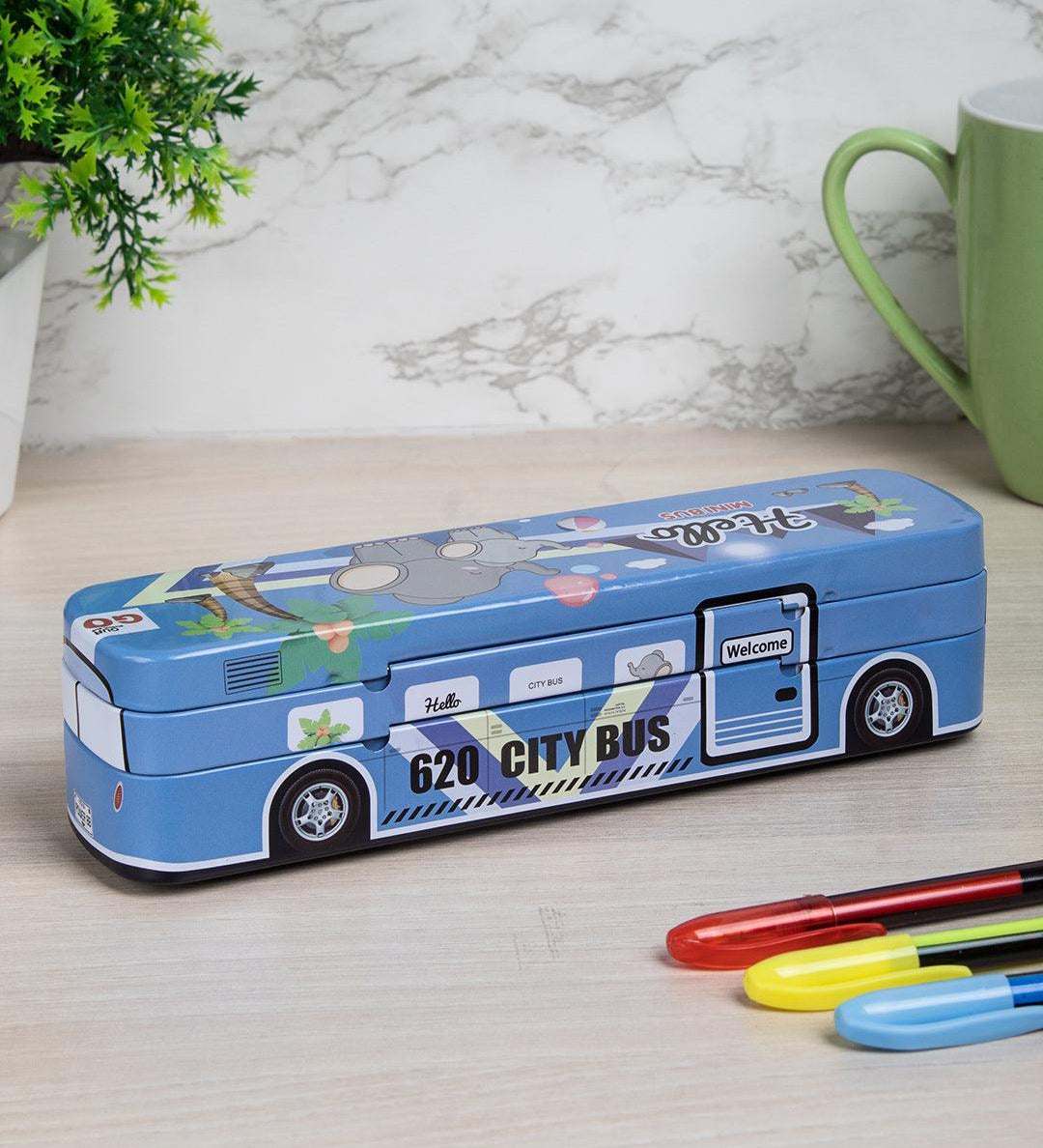Pencil Box, Indigo, Tin - MARKET 99