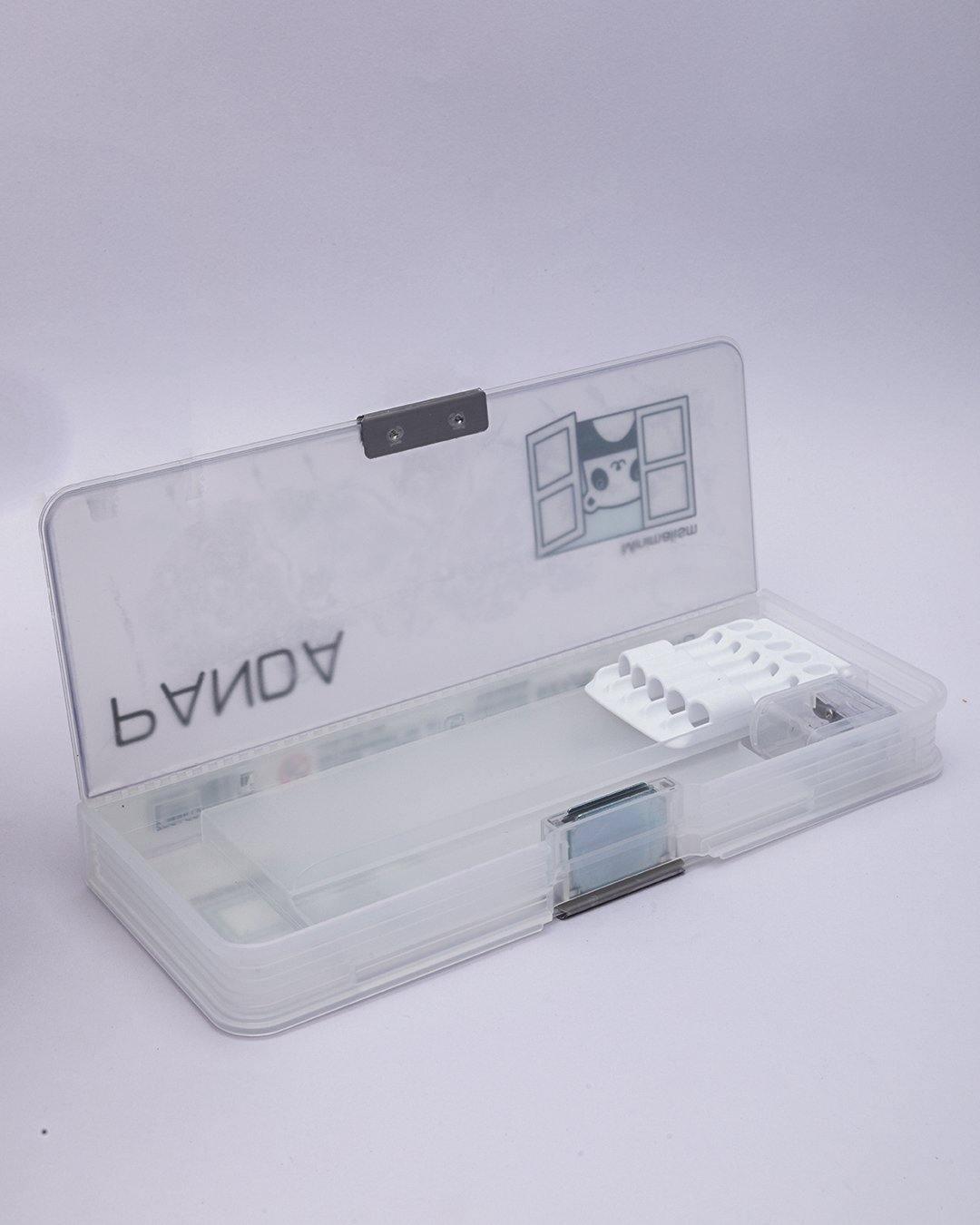 Pencil Box, White, Plastic - MARKET 99