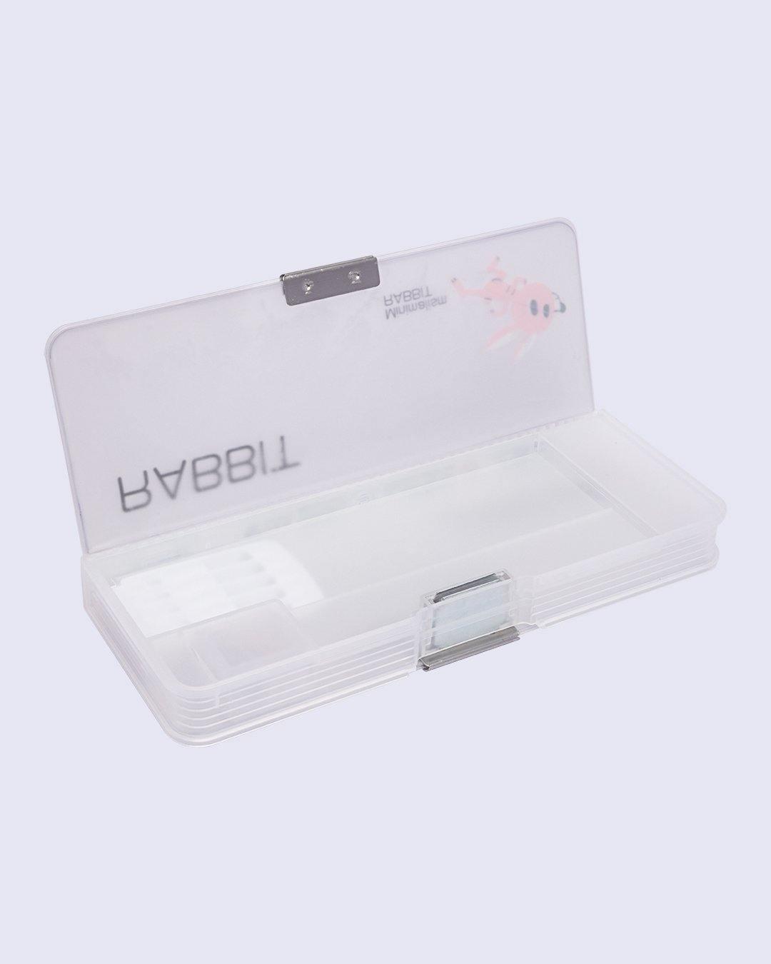 Pencil Box, White, Plastic - MARKET 99