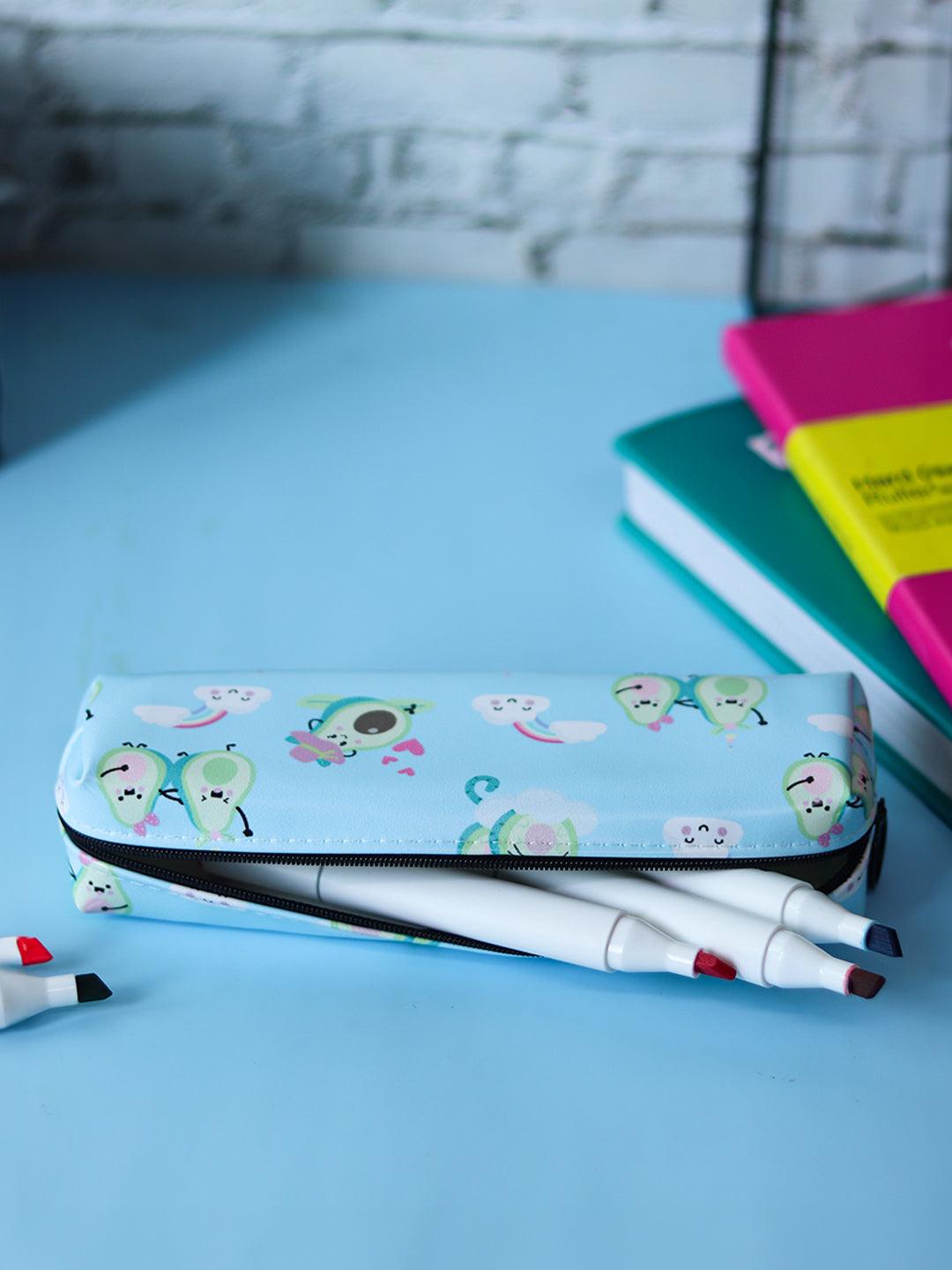Pencil Pouch In Stationery - Avacado Printed - MARKET 99