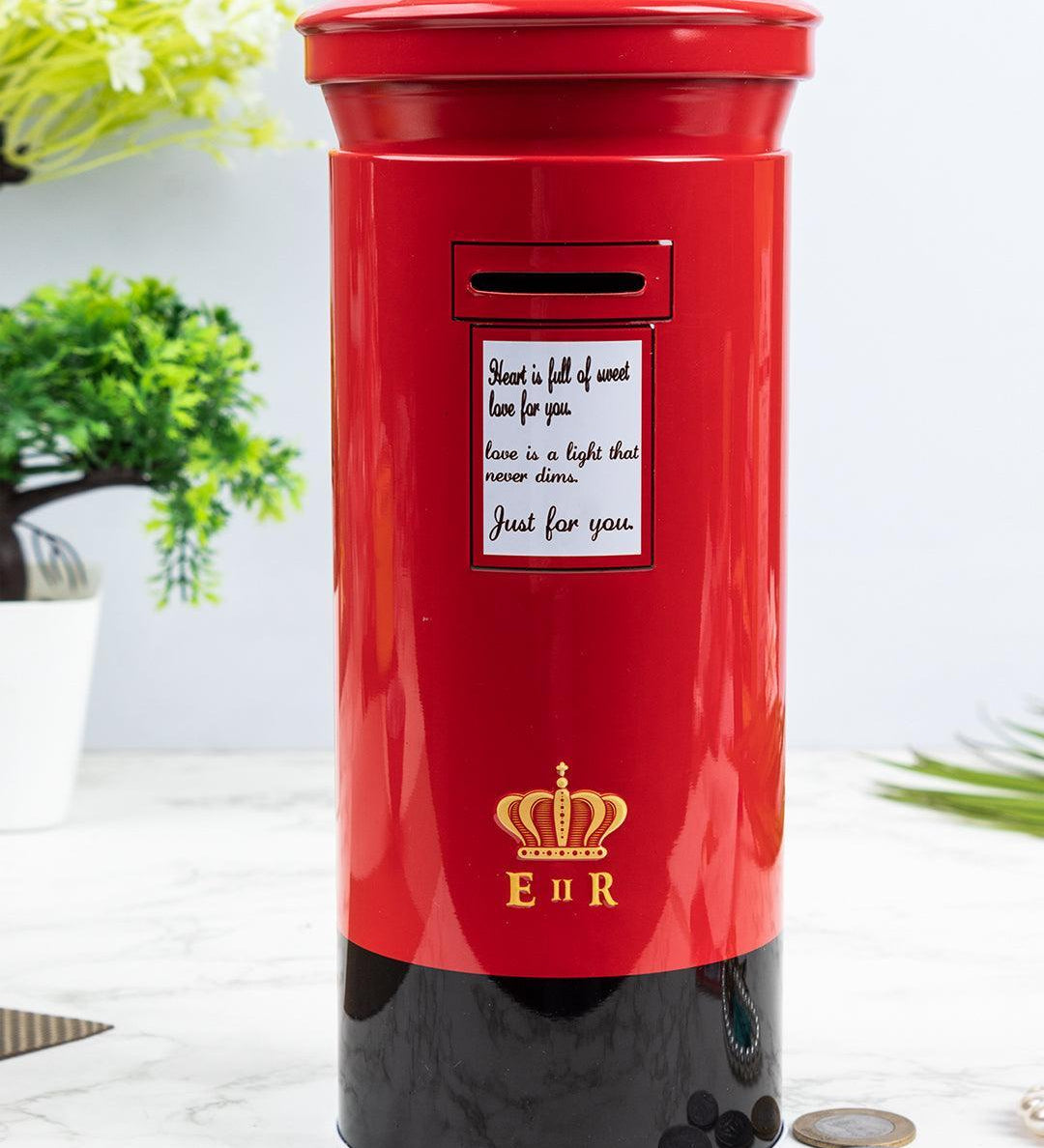 Piggy Bank, Red & Black, Tin - MARKET 99