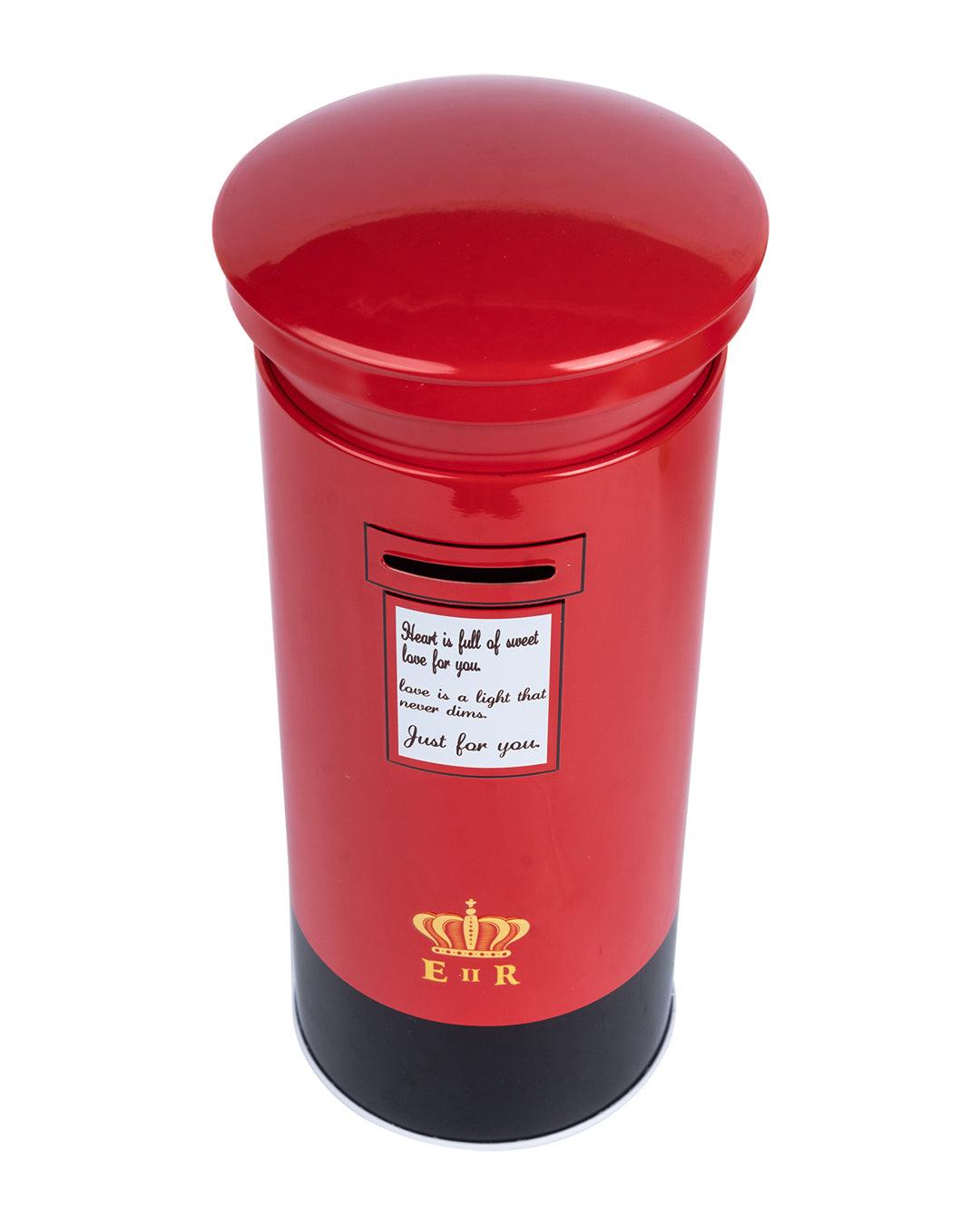 Piggy Bank, Red & Black, Tin - MARKET 99