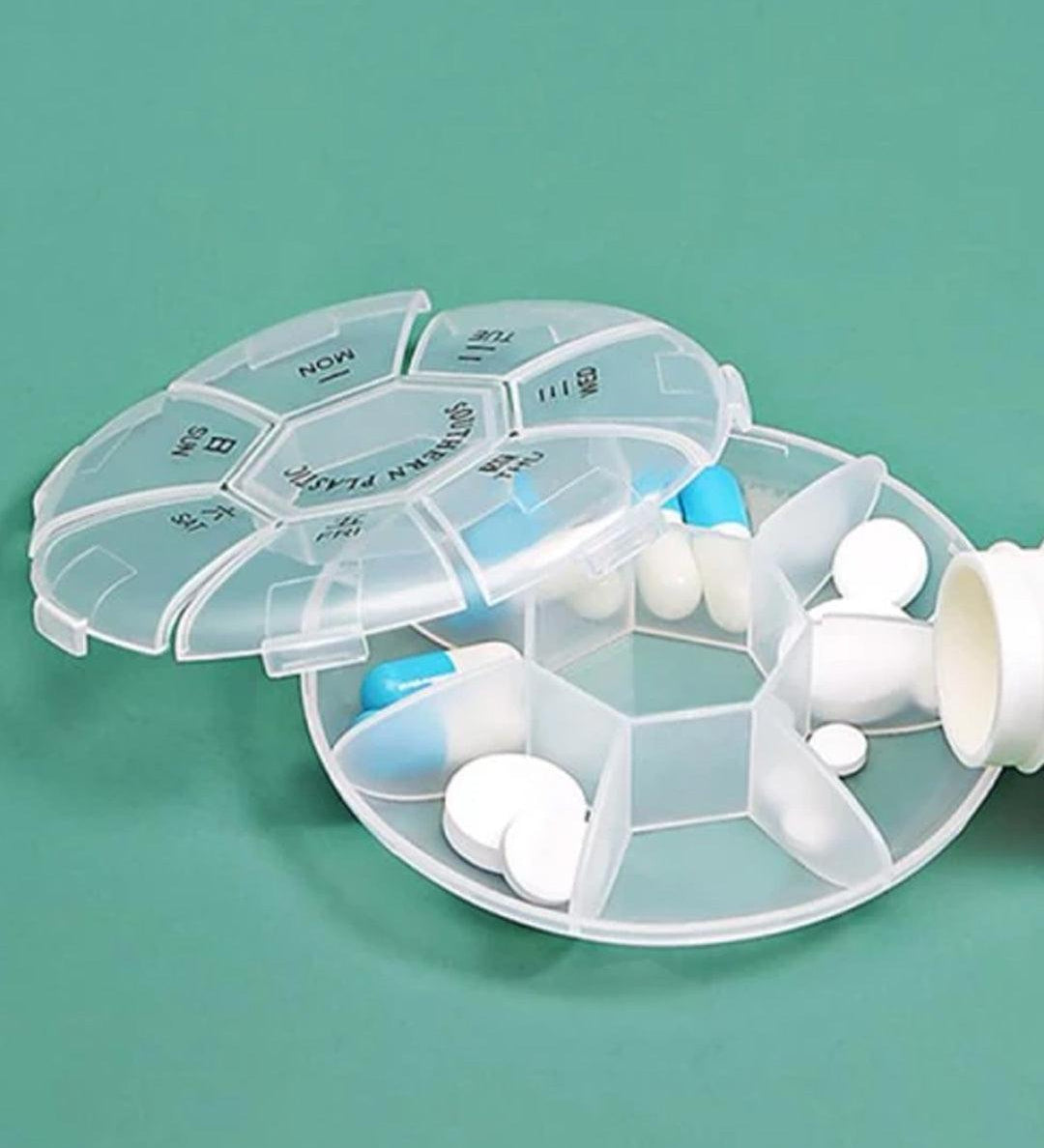 Pill Box, Transparent, Plastic - MARKET 99