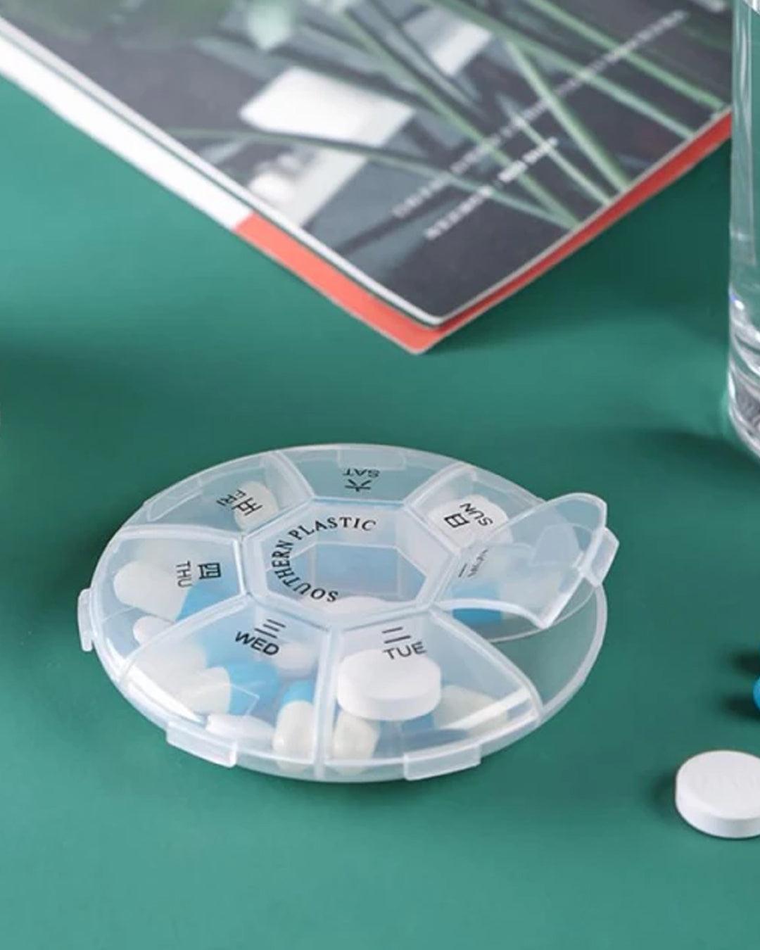 Pill Box, Transparent, Plastic - MARKET 99