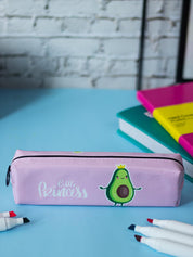 Pink Zipper Pencil Pouch - Avacado Print - MARKET 99