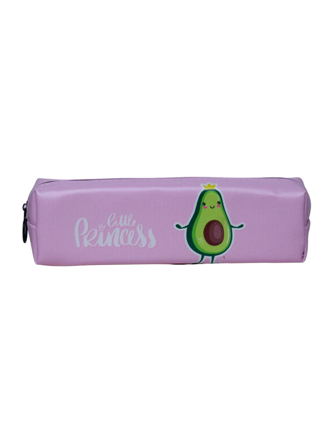 Pink Zipper Pencil Pouch - Avacado Print - MARKET 99