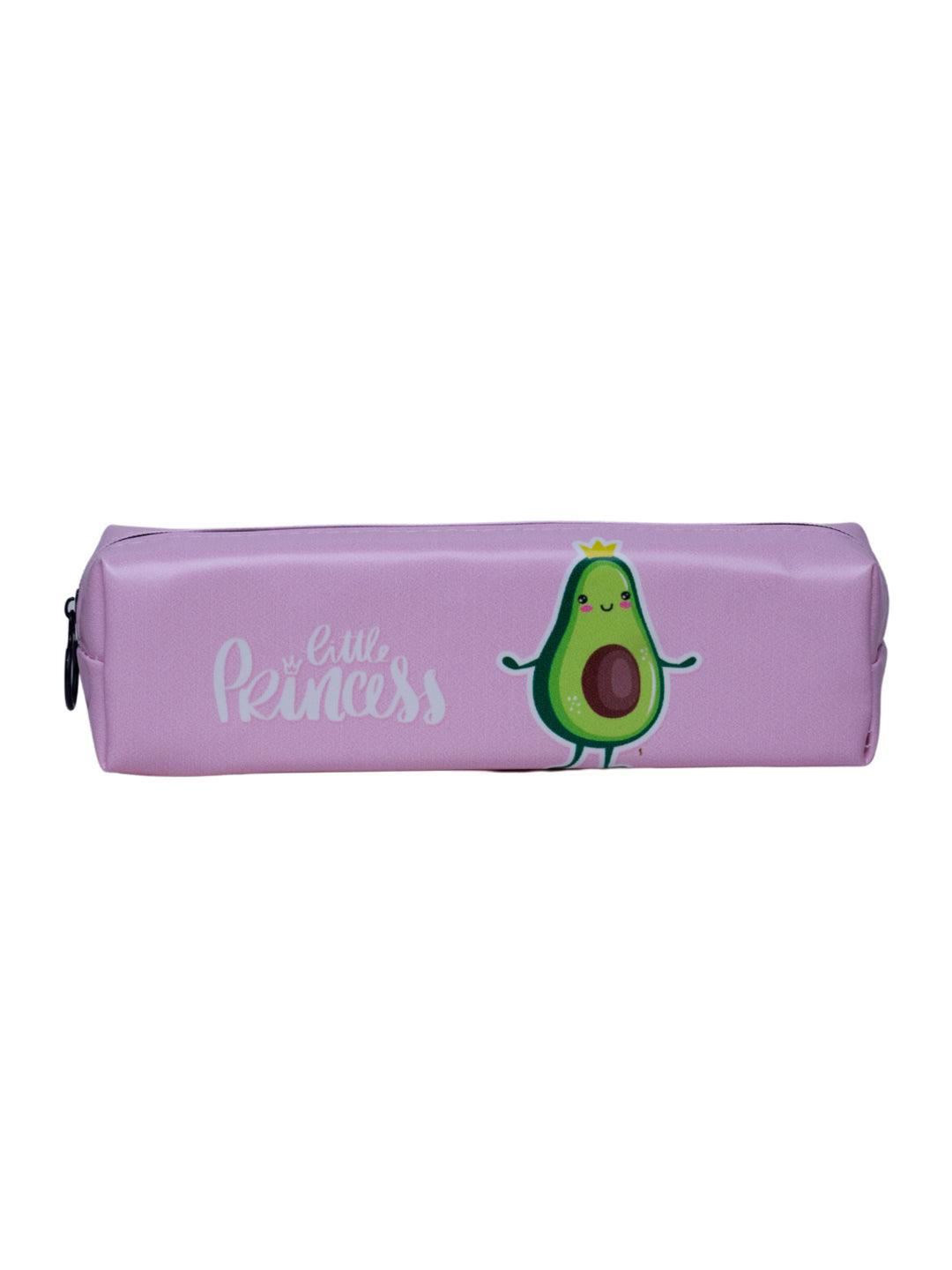 Pink Zipper Pencil Pouch - Avacado Print - MARKET 99