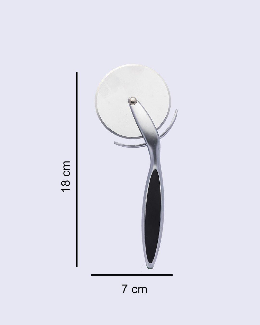 Pizza Cutter, Silver, Zinc - MARKET 99