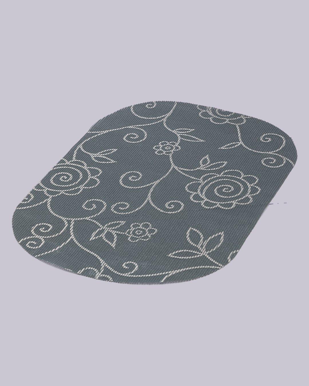 Placemats, for Table, Black, Plastic, Set of 6 - MARKET 99