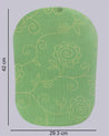 Placemats, for Table, Green, Plastic, Set of 6 - MARKET 99