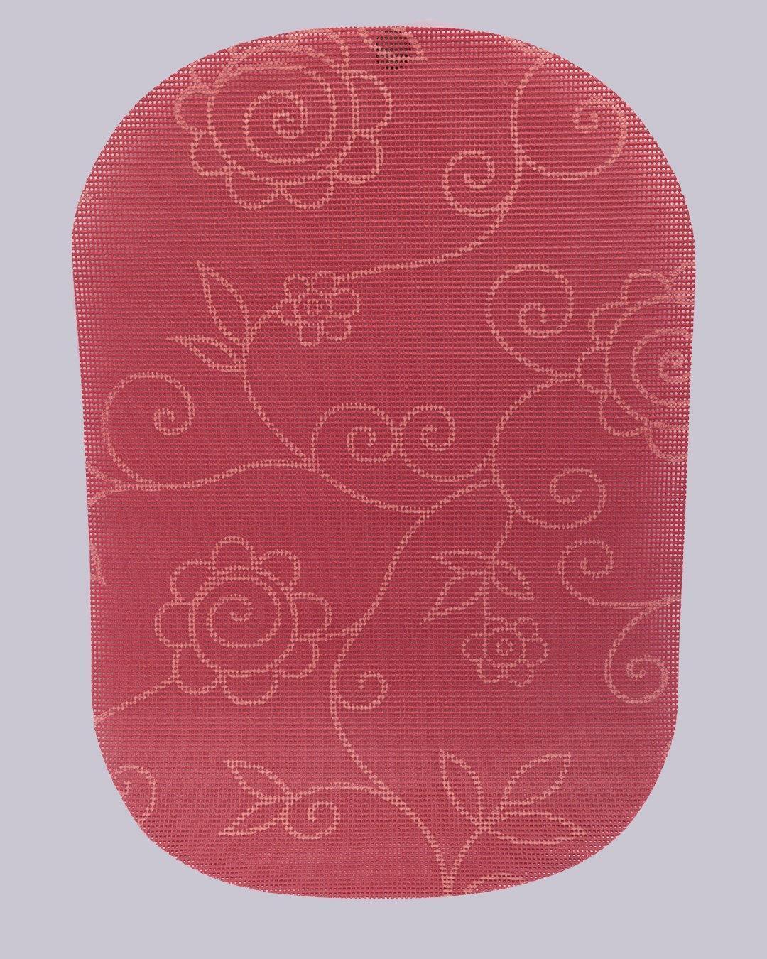 Placemats, for Table, Red, Plastic, Set of 6 - MARKET 99