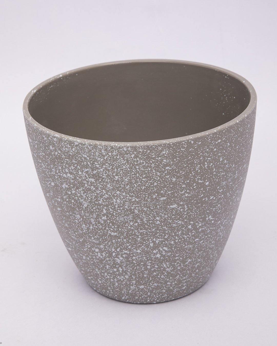 Planter, Plant Pot, Indoor & Outdoor, Grey, Melamine, Set of 2 - MARKET 99