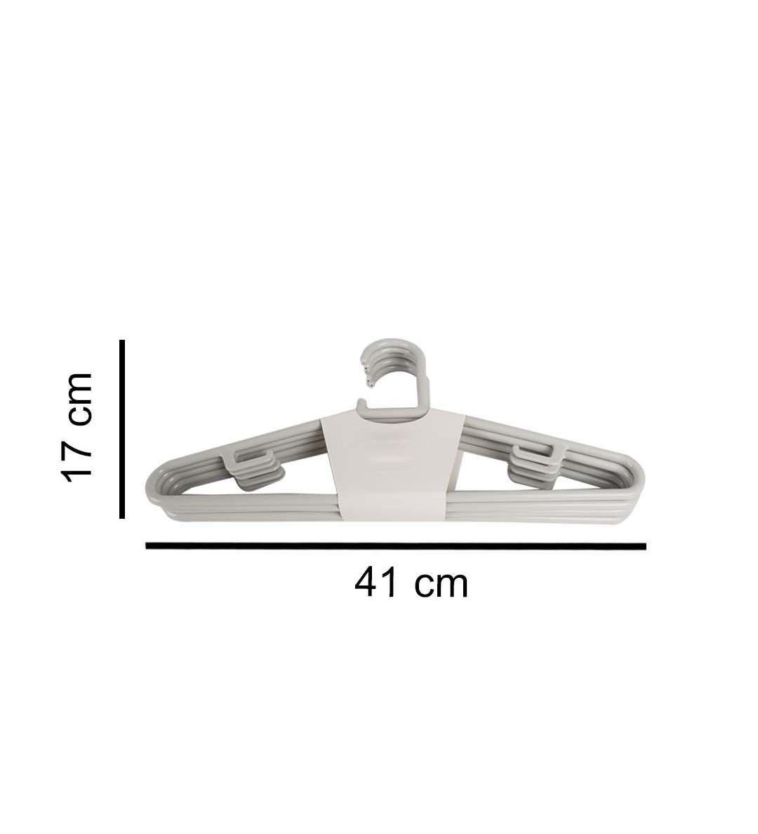 Plastic, Cloth Hanger Set Of 4 Pcs, Plain, Glossy : Finish, Multicolor