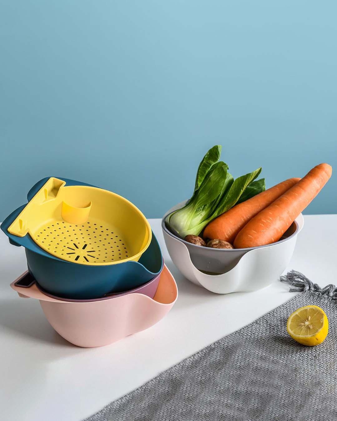 Pp, Colander, Perforated, Matt : Finish, Multicolor