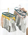 Plastic, Hanger With 12 Clips, Colorblock, Matt : Finish, Multicolor