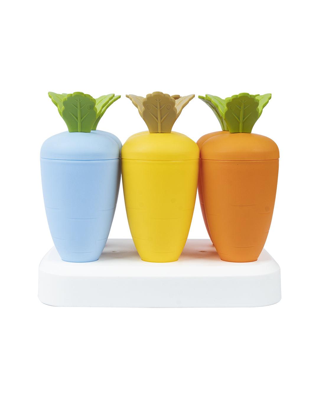 Plastic, Ice Cream Mould, Vegetable Design, Matt : Finish, Multicolor