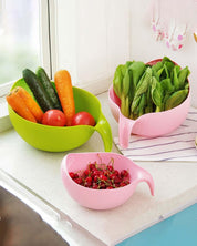 Plastic, Rice Strainer, Solid, Matt : Finish, Multicolor