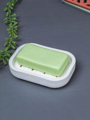 Plastic Soap Case for Bathroom Soap Dish - White