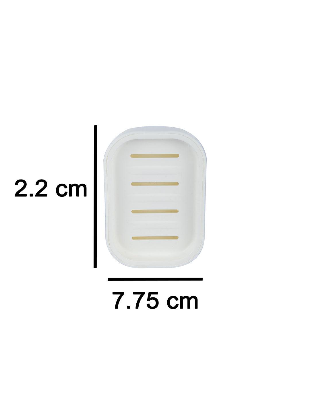 Plastic Soap Case for Bathroom Soap Dish - White