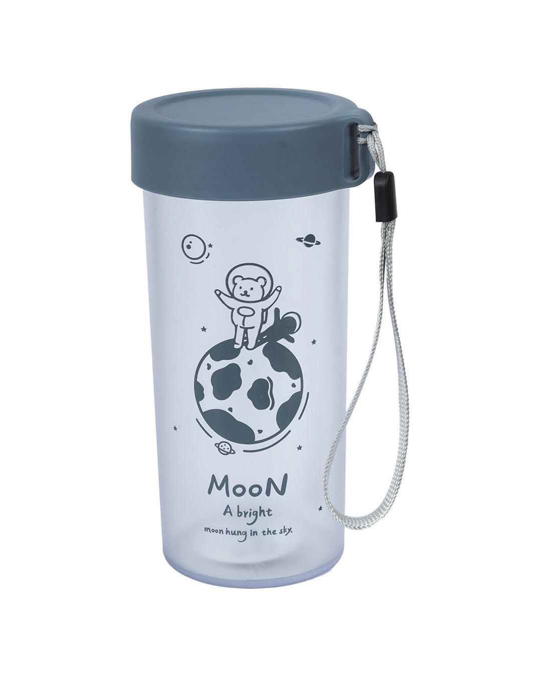 Plastic, Water Bottle 360 Ml, Bear In Outter Space, Glossy : Finish, Multicolor