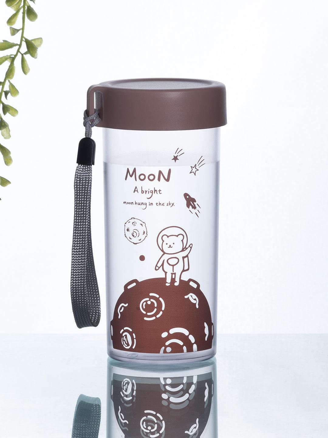 Plastic, Water Bottle 360 Ml, Bear In Outter Space, Glossy : Finish, Multicolor